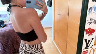 Top halter/bandana negro