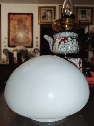 Lampada da Tavolo,Anni 60,con Orologio Integrato.