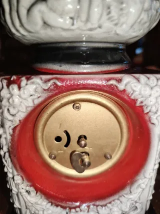 Lampada da Tavolo,Anni 60,con Orologio Integrato.