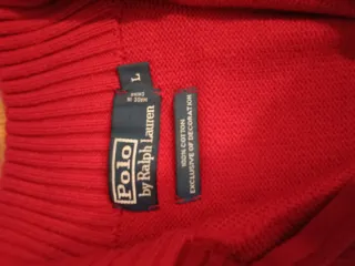 Polo Ralph Lauren Jersey Media Cremallera Rojo