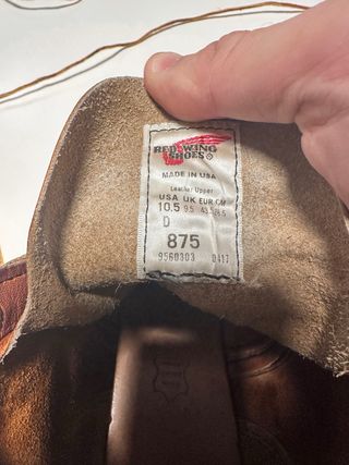 Botas Red Wing 875 Talla 43.5