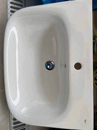 Lavabo con pedestal Roca