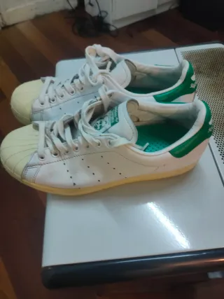 Zapatillas Adidas Superstar Verdes Blancas