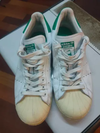 Zapatillas Adidas Superstar Verdes Blancas
