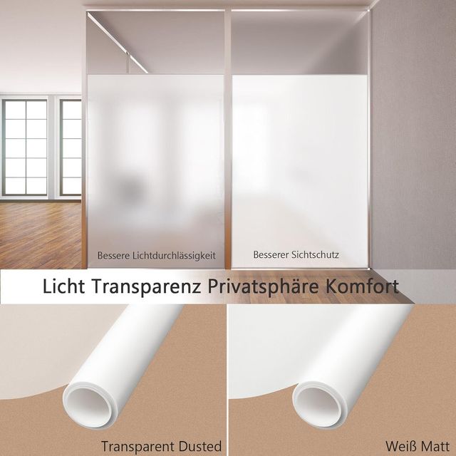 Lámina privacidad ventana anti-UV blanca