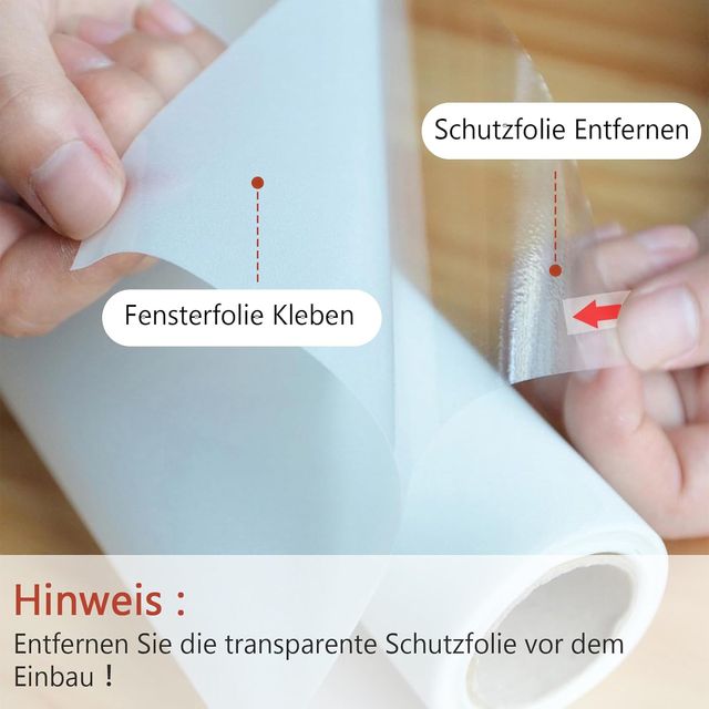 Lámina privacidad ventana anti-UV blanca
