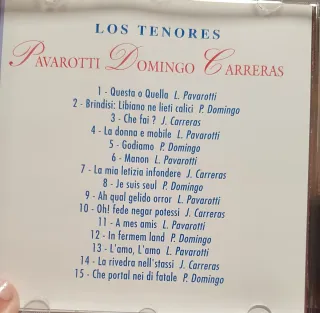 CD Los Tres Tenores Pavarotti Domingo Carreras