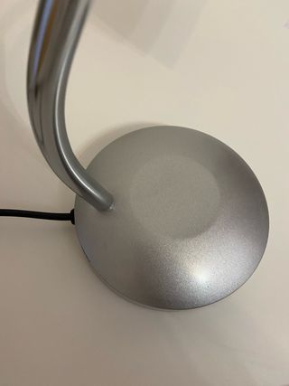 Lampara flexo escritorio o mesa de noche plateada