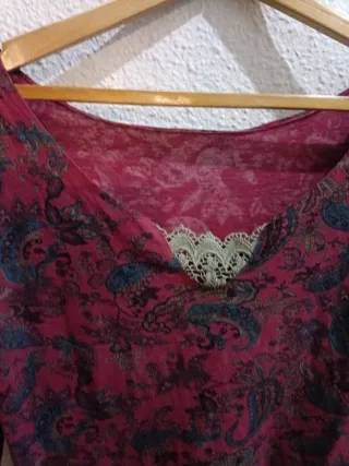 Blusa manga larga estampada