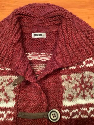 Chaqueta de punto con estampado