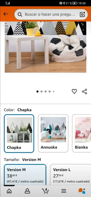 Adhesivo Pared Montañas Escandinavas 45x180cm