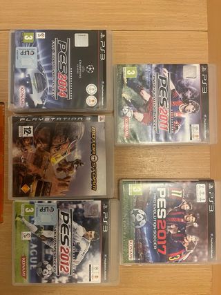 Consola PS3 Negra + 4 Juegos PES