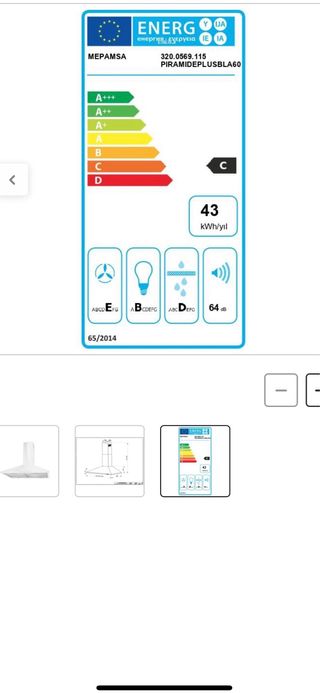 Campana MEPAMSA PIRAMIDE PLUS 3 velocidaes