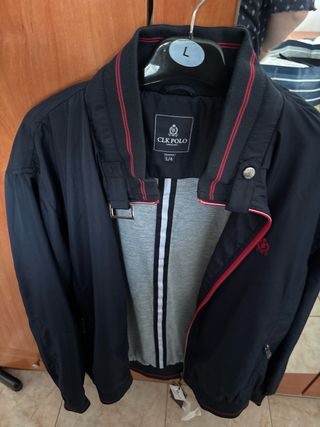 Chaqueta CLK Polo Talla L Azul/Roja