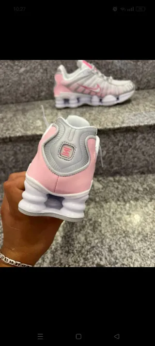 Zapatillas Nike Shox Mujer Rosa y Blanco