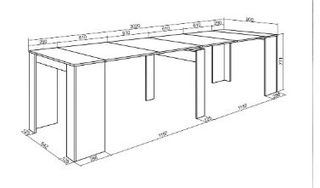 Mesa consola extensible