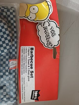 Set Barbecue Simpsons Grembiule + Guanto
