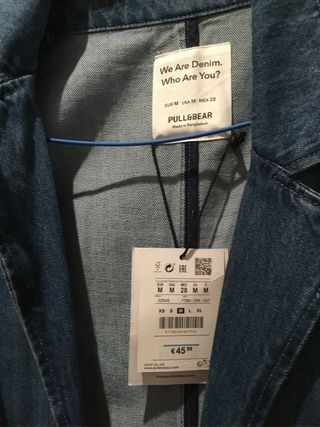 Chaqueta vaquera Pull&Bear Talla M