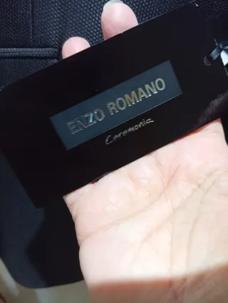 Traje de chaqueta Enzo Romano negro Talla 48