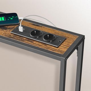 Mesa consola con enchufe y usb