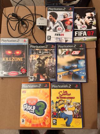 Lote Juegos PS2: Killzone, FIFA, Hulk, F1, Simpson