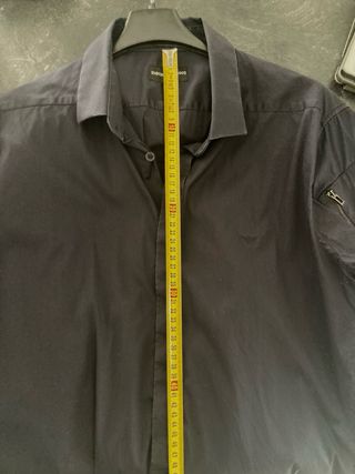 Camicia Emporio Armani Uomo Blu Scuro Zip