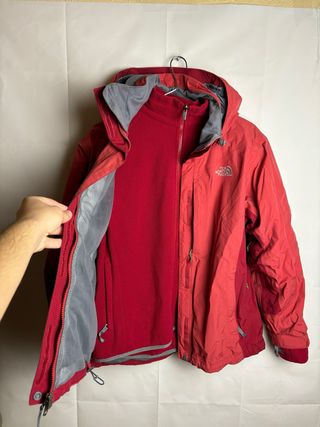 The North Face Chaqueta 3 en 1 Roja