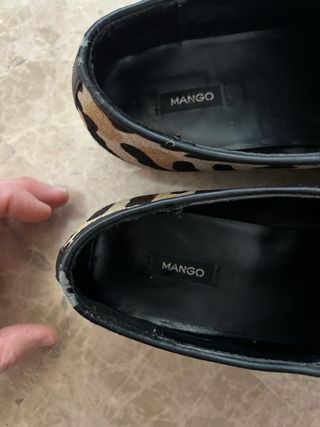 Zapatos Mango Piel Animal Print