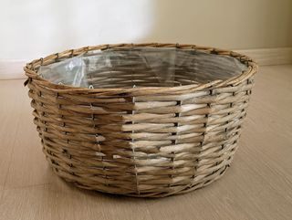 Cesto rotondo in vimini robusto