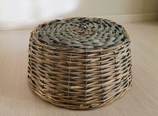 Cesto rotondo in vimini robusto