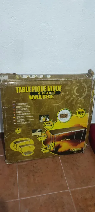 Mesa plegable camping 120cm