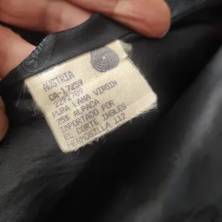 Abrigo Loden Tirol Alpaca de Luxe Negro