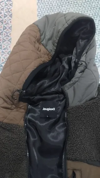 Chaqueta Desigual Marrón y Verde Oliva