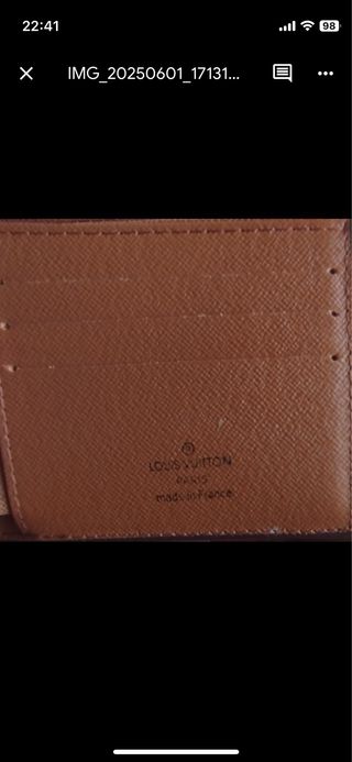 Billetera Louis Vuitton Marrón Original