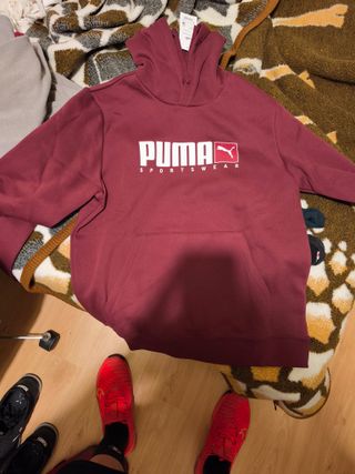 Sudadera Puma Granate Talla L Sin Estrenar