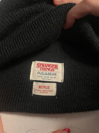 Gorro Negro Stranger Things. Lana Vintage