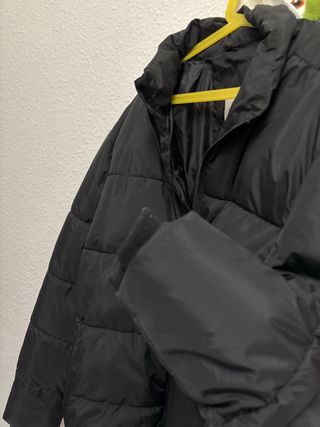 Chaqueta acolchada negra talla L
