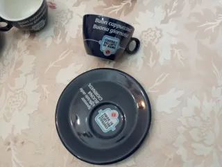 Set 2 Tazzine Cappuccino Centrale Latte Roma