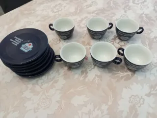 Set 2 Tazzine Cappuccino Centrale Latte Roma