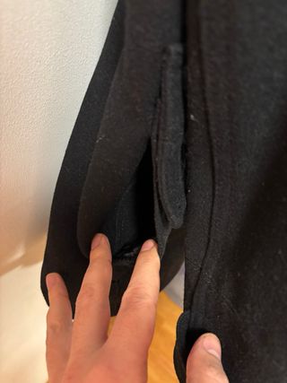 Abrigo de vestir negro talla S