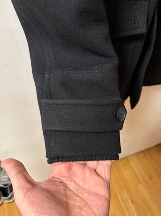 Abrigo de vestir negro talla S