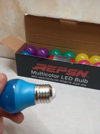 Set 12 Lampadine LED REPSN Multicolore