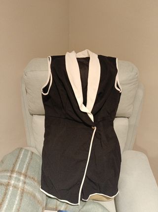 Vestido blazer falda pantalón negro blanco