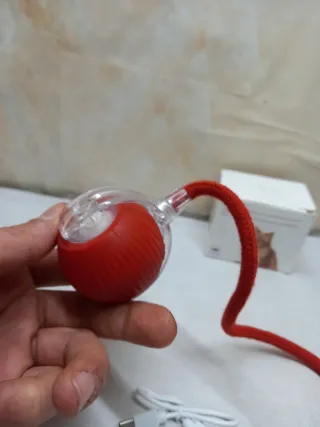 Gioco interattivo per gatti rosso