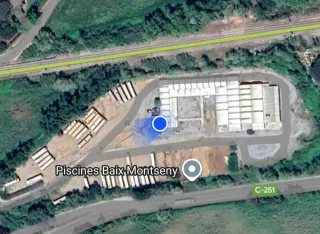 Aparcamiento de camiones y maquinaria pesada