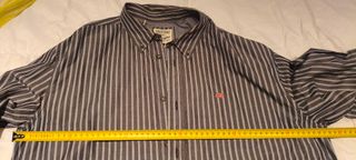 Camisa Wrangler Rayas Grises Talla L