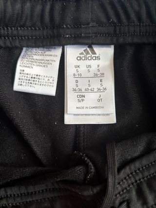 Pantalón Chándal Adidas Mujer Negro Rosa