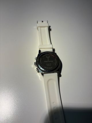 Reloj Neptune Cronógrafo Blanco y Plateado