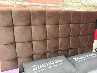 Cabecero Capitone Marrón 160cm