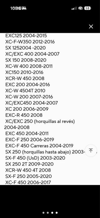 Pastillas Freno Traseras KTM sx,exc,cross,enduro.